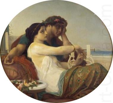 Alexandre  Cabanel Aglaida and Boniface china oil painting image